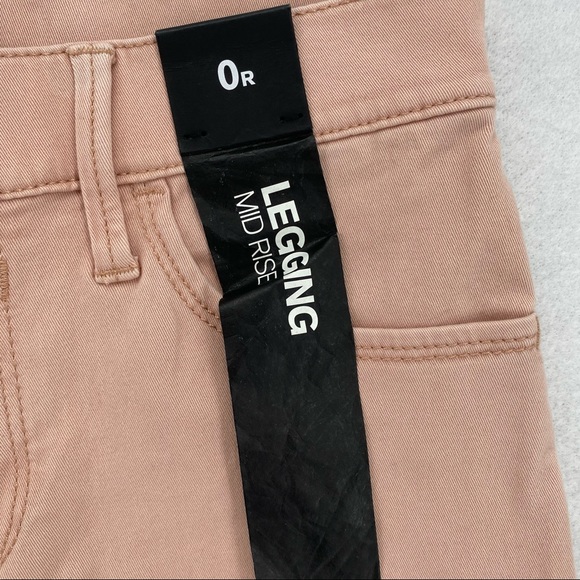Express Stretch Pink Mid Rise Legging Skinny Jean - Picture 3 of 10